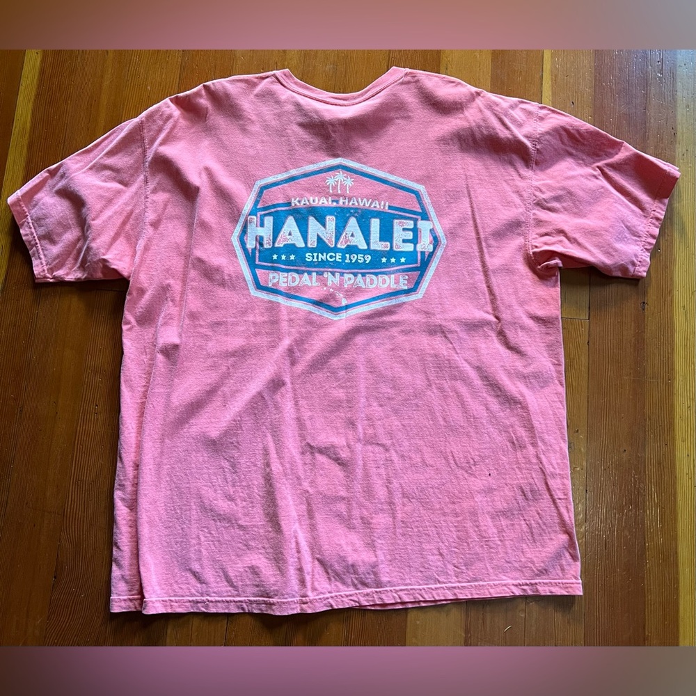Hanalei, Hawaii Coral T-Shirt men’s, women’s sz. 2X Kauai - Picture 5 of 5